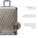 TUMI - 19 Degree Lite 4 Wheel Luggage - Lightweight and Highly Durable, Modern Contour, Hard Shell Men's and Women's Suitcase - 21.75" International Carry - On, Titanium Grey