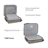 TUMI - 19 Degree Lite 4 Wheel Luggage - Lightweight and Highly Durable, Modern Contour, Hard Shell Men's and Women's Suitcase - 21.75" International Carry - On, Titanium Grey