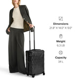 TUMI - 19 Degree Lite 4 Wheel Luggage - Lightweight and Highly Durable, Modern Contour, Hard Shell Men's and Women's Suitcase - 21.75" International Carry - On, Titanium Grey