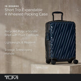 TUMI - 19 Degree Medium Checked Luggage 4 Wheeled Packing Case - Hard Shell Suitcase - 26.0" X 17.5" X 10.0" - Navy