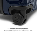 TUMI - 19 Degree Medium Checked Luggage 4 Wheeled Packing Case - Hard Shell Suitcase - 26.0" X 17.5" X 10.0" - Navy