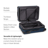 TUMI - Aerotour 4 Wheel Expandable Luggage - Men's and Women's Lightweight Business and Leisure Travel Suitcase - 21.75" International Expandable Carry - On, Navy