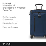 TUMI - Aerotour 4 Wheel Expandable Luggage - Men's and Women's Lightweight Business and Leisure Travel Suitcase - 21.75" International Expandable Carry - On, Navy