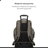TUMI - Alpha Brief Pack - Men's and Women's Work and Travel Laptop Backpack with Padded Adjustable Strap - Fits Up to 15" Screen - Grey Alloy