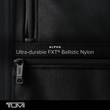 TUMI - Alpha Dual Access Expandable Carry - On Luggage - Zipper Expansion - Durable Ballistic Nylon Lightweight Suitcase - TSA Lock Tracer - Dark Black