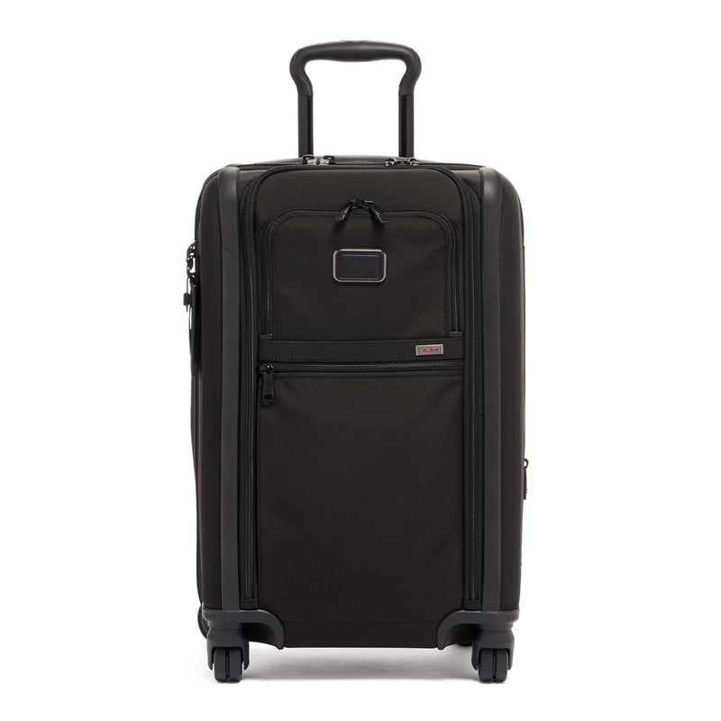 TUMI - Alpha Dual Access Expandable Carry - On Luggage - Zipper Expansion - Durable Ballistic Nylon Lightweight Suitcase - TSA Lock Tracer - Dark Black