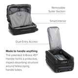 TUMI - Alpha Dual Access Expandable Carry - On Luggage - Zipper Expansion - Durable Ballistic Nylon Lightweight Suitcase - TSA Lock Tracer - Dark Black