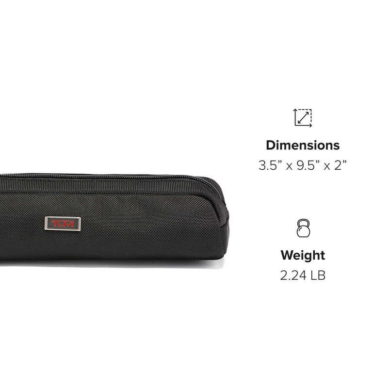 TUMI - Alpha Electronic Cord Pouch - Slim Zip Entry Travel Tech and Cable, Charger and Small Accessory Organizer - Black