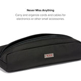 TUMI - Alpha Electronic Cord Pouch - Slim Zip Entry Travel Tech and Cable, Charger and Small Accessory Organizer - Black