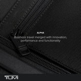 TUMI - Alpha Hanging Travel Kit - Toiletries and Cosmetics Organizer - Travel Essentials Bag with Hooks & Pockets - Black with Red Accents