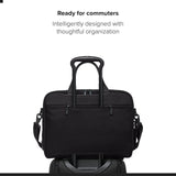 TUMI - Alpha Medium 15" Expansion Laptop Briefcase - Professional Briefcase for Commute or Travel - Padded Compartment Fits up to 15" Screen - Black