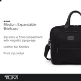 TUMI - Alpha Medium 15" Expansion Laptop Briefcase - Professional Briefcase for Commute or Travel - Padded Compartment Fits up to 15" Screen - Black