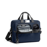 TUMI - Alpha Medium 15" Expansion Laptop Briefcase - Professional Briefcase for Commute or Travel - Padded Compartment Fits up to 15" Screen - Navy