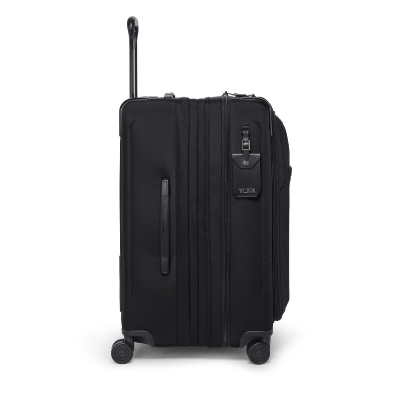 TUMI - Alpha Medium Dual Access Expandable 4 - Wheeled Checked Luggage - Zipper Expansion - Durable Ballistic Nylon - Medium Capacity Suitcase with TSA Lock - Black