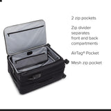 TUMI - Alpha Medium Dual Access Expandable 4 - Wheeled Checked Luggage - Zipper Expansion - Durable Ballistic Nylon - Medium Capacity Suitcase with TSA Lock - Black