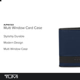 TUMI - Alpha Multi Window Card Case - Slim Profile Men's Wallet With ID Windows - Navy