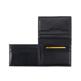 TUMI - Delta L - Fold Wallet with RFID Lock - Slim Bifold Leather Wallet - ID Window & Card Slots - Premium Gift Box - 4" x 3" - Black
