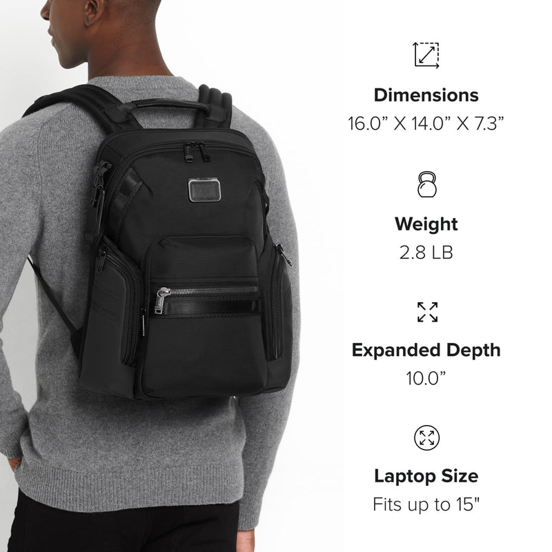 Tumi Mens Navigation Backpack Oxblood One Size