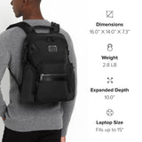 Tumi Mens Navigation Backpack Oxblood One Size
