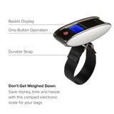 TUMI Scale - Portable, Handheld Digital Luggage Scale - Suitcase Scale Weighs Pounds & Kilograms - Holds up to 100 Lb - Gun Metal/Black