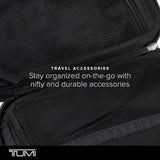 TUMI - Travel Accessory Pouch - Men's and Women's Case Organizer for Cords, Electronics, Cosmetics - Large, Black