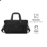 Tumi Unisex Double Expansion Duffel, Black, One Size