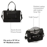 TUMI - Voyageur Contine Weekender - Travel Weekend Bag for Women - Holds Up to 14" Laptop - Multiple Compartment & Pockets - Black & Gunmetal Hardware