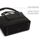 TUMI - Voyageur Contine Weekender - Travel Weekend Bag for Women - Holds Up to 14" Laptop - Multiple Compartment & Pockets - Black & Gunmetal Hardware