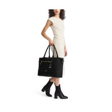 TUMI - Voyageur Contine Weekender - Travel Weekend Bag for Women - Holds Up to 14" Laptop - Multiple Compartment & Pockets - Black & Gunmetal Hardware