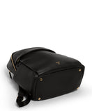 TUMI - Voyageur Raina Backpack - Women's Premium Leather Backpack - Everyday Bag with Phone Pocket & Laptop Compartment - Black, Light Gold Hardware