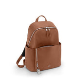 TUMI - Voyageur Raina Backpack - Women's Premium Leather Backpack - Everyday Bag with Phone Pocket & Laptop Compartment - Sienna