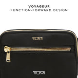 TUMI - Voyageur Sedona Crossbody Sling Bag - Nylon Crossbody Purse for Business & Travel - Stylish Women's Crossbody Bag - Black & Gold
