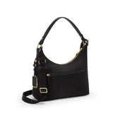 Tumi Womens Asbury Shoulder Crossbody, Black/Gold, One Size