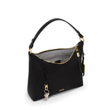 Tumi Womens Asbury Shoulder Crossbody, Black/Gold, One Size