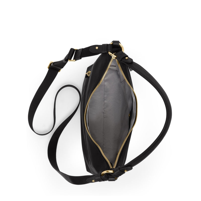 Tumi Womens Asbury Shoulder Crossbody, Black/Gold, One Size