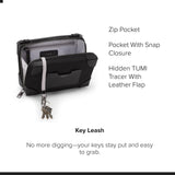 Tumi Womens Small Soft Trunk Crossbody Black Studded One Size