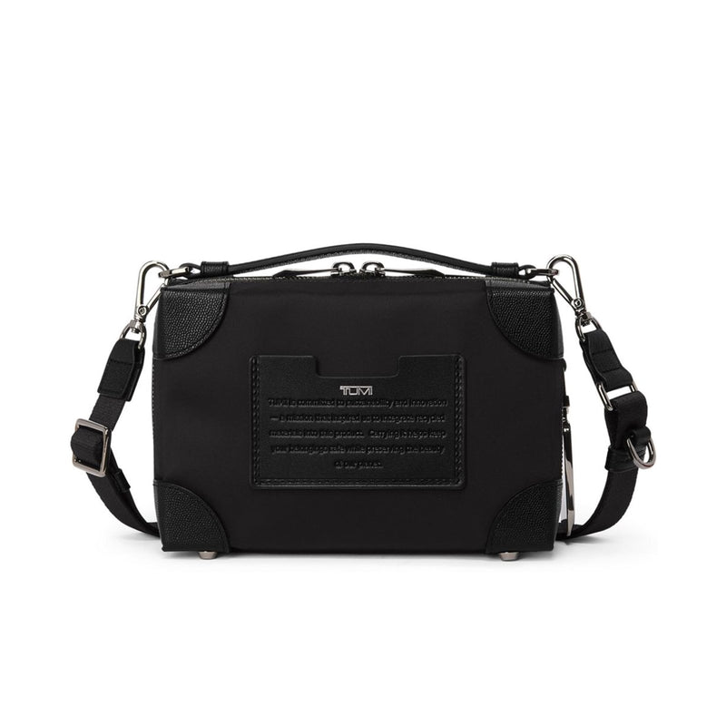 Tumi Womens Small Soft Trunk Crossbody Black Studded One Size