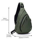 TurnWay Water - Proof Sling Backpack/Crossbody Bag/Shoulder Bag for Travel, Hiking, Cycling, Camping for Women & Men (Green)
