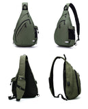 TurnWay Water - Proof Sling Backpack/Crossbody Bag/Shoulder Bag for Travel, Hiking, Cycling, Camping for Women & Men (Green)