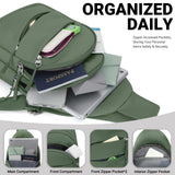Tuwubi Crossbody Bags for Women, Sling Bag for Men, Small Hiking Backpack Anti Theft Lightweight for Outdoors Travel （M, Sage Green）