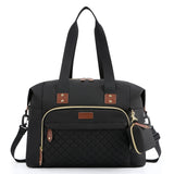 Tuwubi Diaper Bag Tote,Baby Diaper Bag with Pacifier Case Large Travel Diaper Tote Caddy for Mom and Dad Multifunction Large Baby Bag - M - Black