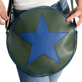 TV Store Scott Pilgrim vs. The World Ramona Flowers Star Circle Messenger Bag (Hunter Green/Navy)