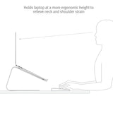 Twelve South Curve SE Ergonomic Aluminum Laptop and MacBook Stand with Anti - Slip Silicone to Prevent Scratching | Compatible with 11" to 17” laptops