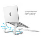 Twelve South Curve SE Ergonomic Aluminum Laptop and MacBook Stand with Anti - Slip Silicone to Prevent Scratching | Compatible with 11" to 17” laptops