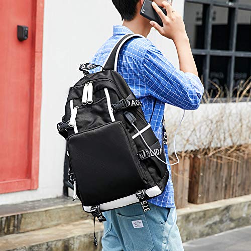 Txiujou Basketball 23 Student School Bag, Laptop Backpack, Ultra - Light Travel Bag, For Men And Women (black - A)