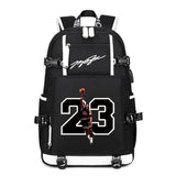 Txiujou Basketball 23 Student School Bag, Laptop Backpack, Ultra-Light Travel Bag, For Men And Women (black-A)