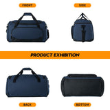 Uarition Gym Duffle Bag for Men - 55L Navy Blue Large Duffel Bags for Sports, Workout, Traveling, Durable Heavy Duty Duffel Gear Bag