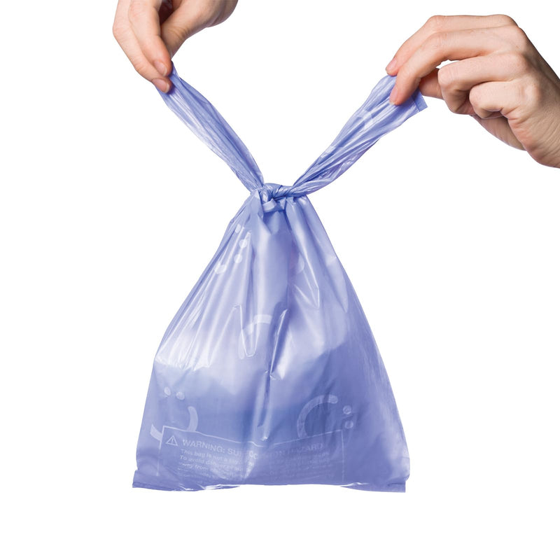 Ubbi Disposable Diaper Sacks, Lavender Scented, Easy - To - Tie Tabs, Diaper Disposal or Pet Waste Bags, 200 Count