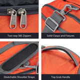 Ubon Duffel Backpack Bag Weekender Bags with Padded Straps for Travel Gym Sports (Orange,65L)