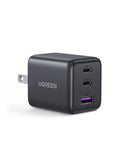 UGREEN 3-Port 30W USB C Charger, GaN II Compact iPhone Charger Fast Charging, Type C Power Adapter for iPhone 17/16/15 Series, Galaxy S26/S25/24, iPad, MacBook, Matt Black